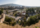 Blick auf den westlichen Teil der Stadt von der Burg